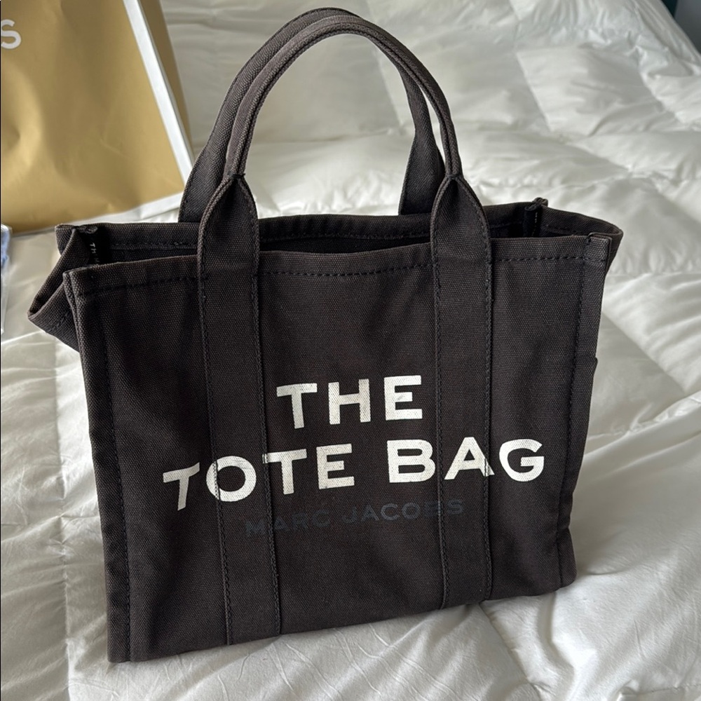 Marc Jacobs Black Canvas The Tote Bag